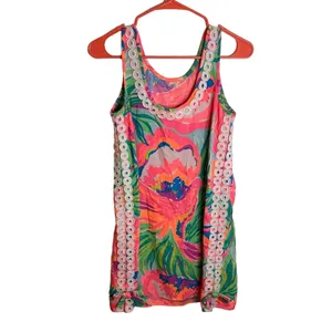 Lilly Pulitzer Stella Shift Dress Serene Blue Paradise Bound Womens Size 00/0/2 thumbnail 2