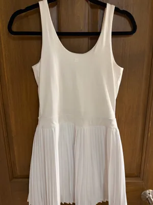 All in Motion White Pleated Active Dress Women’s thumbnail 4