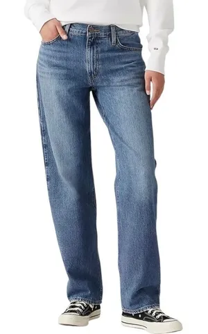 Levi's 94 Baggy Jeans Women's 29x31 Medium Wash Relaxed Fit Slouchy Wide Leg thumbnail 1