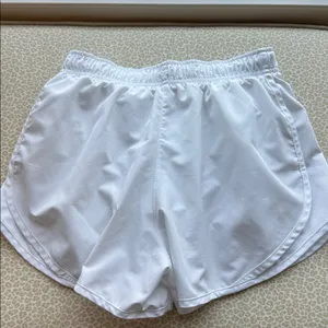 NWOT Nike DRI-FIT Women's White Running Athletic Gym Workout Shorts size S thumbnail 7