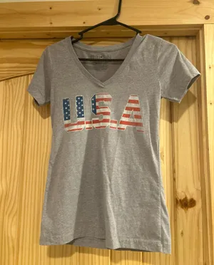 Gray USA T Shrit Size M thumbnail 1