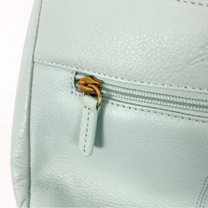 STONE MOUNTAIN Green Soft Leather Adjustable Strap Zipper Closure Shoulder Bag thumbnail 14
