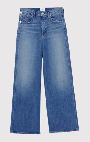 Citizens of Humanity Jeans Blue Premium Vintage Loli Mid Rise Wide Leg Size 27 thumbnail 1
