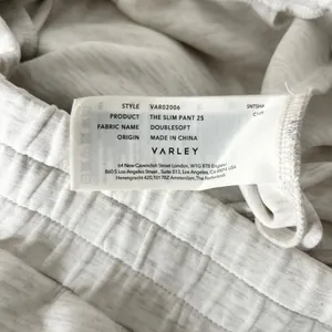 Varley The Slim Pant 25 DoubleSoft Heather Grey Joggers Size Small thumbnail 8