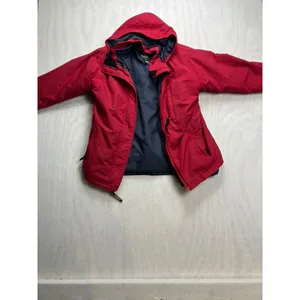 LL Bean‎ Womens Red Hooded Parka Jacket Size Medium Outdoor Outfitters thumbnail 2