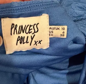 Princess Polly Bright Blue Textured Mini Skirt Lined Lightweight S 6 thumbnail 4