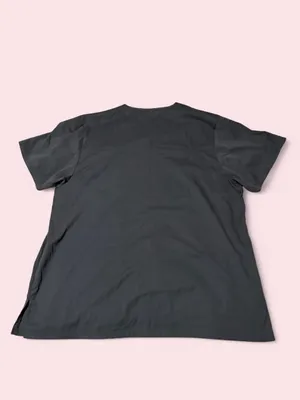 edge Women’s Charcoal Gray V-Neck Short Sleeve Top thumbnail 2