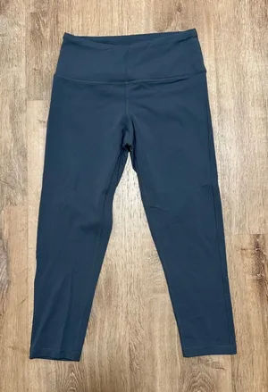 PRANA | Woman's Blue Gray‎ Cropped Athleisure Workout Yoga Leggings, Size S thumbnail 1