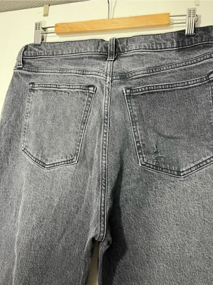Abercrombie & fitch black/grey the 90’s relaxed Jean high rise size 14 thumbnail 11