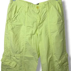 BDG Urban Outfitters NWOT Lime Y2K Low Rise Baggy Wide Leg Cotton Cargo Pant thumbnail 6
