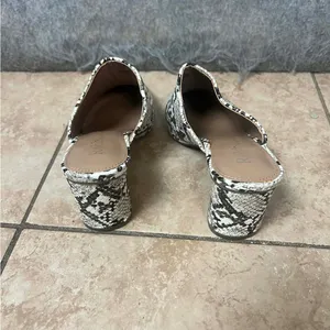 Rohb by Joyce Azria Woman 7 "Willow" faux snakeskin print block heel mules‎ thumbnail 4