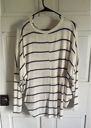 Francesca's Rosie French stripped shirt thumbnail 2