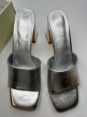 GC Shoes Women's Soho Square Toe Block Heel Dress Sandals Size 9 thumbnail 7