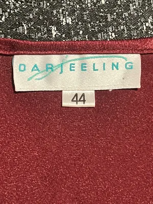 Womens large Darjeeling vibrant ruby red satin slip nightgown. thumbnail 7