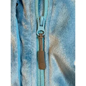 Peter‎ Millar Full Zip Fleece Vest Womens M Blue Sea Island Golf Warmth Hybrid thumbnail 13