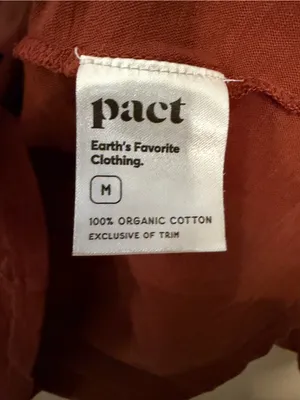 Pact Organic Cotton Featherweight Slub Turtleneck Long Sleeve Womens Size Medium thumbnail 4