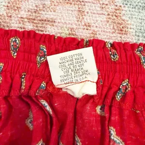 Vintage‎ Vera Bradley Red Paisley Midi Skirt Small Prairie Boho Festival Cottage thumbnail 7