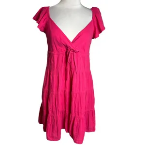 XIRENA Sonnet Shirred Minidress pink raspberry Sz‎ S thumbnail 3