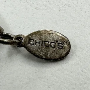 Chico's Double Strand Mixed Metal Station Statement Necklace ✨ thumbnail 4