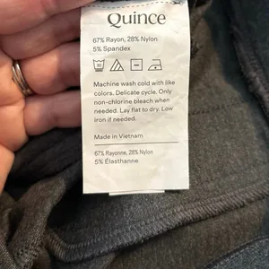 NEW Quince Size M Ultra Stretch Ponte Bootcut Pants Charcoal Grey Minimal thumbnail 6