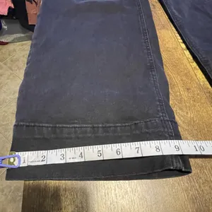 Express High Rise Wide Leg Trouser Jeans Sz 6 R Gray Denim Grunge Edgy Utility thumbnail 11