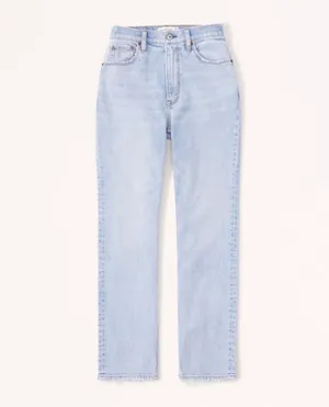 Abercrombie Curve Love Ultra High Rise Ankle Straight Jeans 29/8XS NWOT thumbnail 2