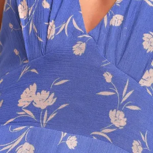 ✨ Bright Skies Blue Floral Print Halter Mini Dress✨ thumbnail 5