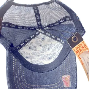 NWT Von Dutch Denim Rhinestone Cap thumbnail 4