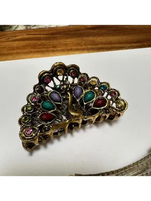 Lot Of 2 Hair Clip / Hair Accessory - Rhinestone thumbnail 4