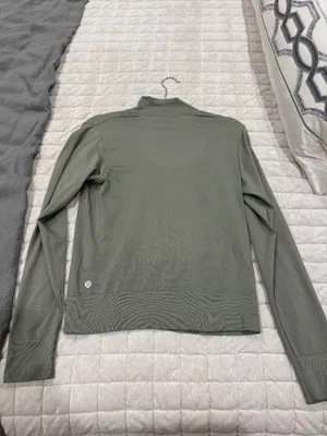 Lululemon Swiftly Relaxed Half Zip Gull Grey/White thumbnail 4