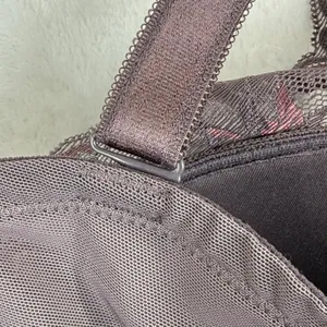 Torrid Curve 42DD Push-Up Plunge‎ Bra Lace Overlay Front Violet 12554068 NWT thumbnail 9