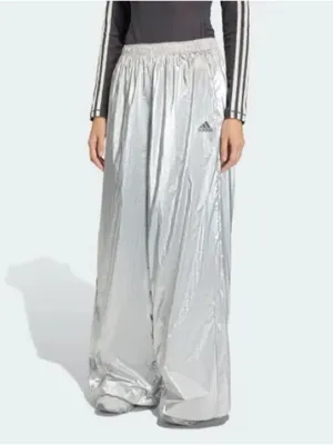 adidas Metallic Silver Wide-Leg Joggers L thumbnail 2