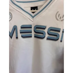 Messi Collection White V-Neck Sweatshirt XS Soccer Football Pullover NWT thumbnail 2