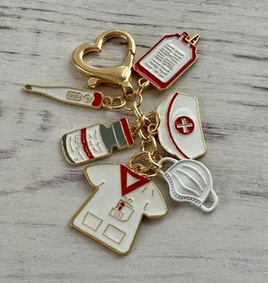 Nurses Charm Keychain thumbnail 2