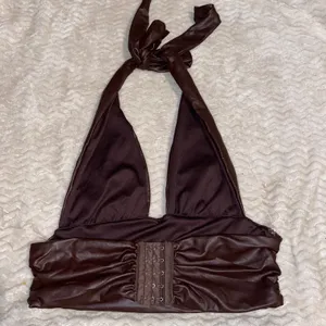 Leather Halter Brown Size L thumbnail 2