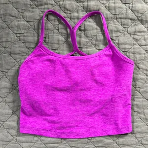 Beyond Yoga Spacedye™ Slim Racerback Cropped Tank in Vivid Plum Size Small thumbnail 1