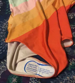 Gold Sheep Pastel Retro Sport Slim Fit One-Piece Swimsuit $80 NWOT L thumbnail 6