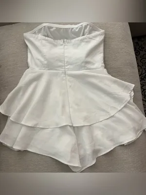 Princess Polly Rolla Romper White with Bow Detail thumbnail 4