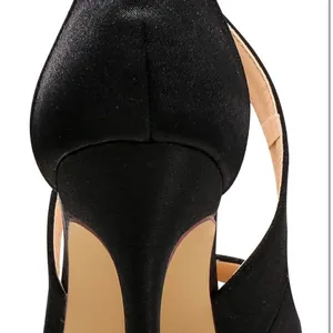 Elegant Park Black Strappy Peep Toe Heels Sz‎ 7.5 thumbnail 5