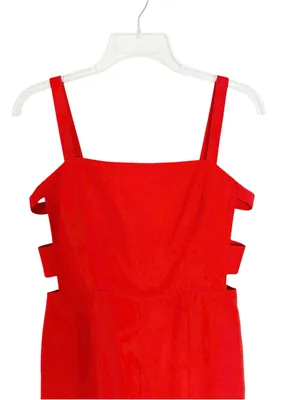 LOVERS + FRIENDS Lacie Cut Out Gown in Red Size S thumbnail 6