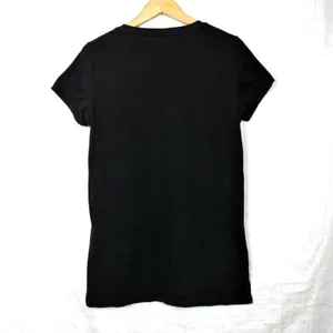 Skull Rose Graphic Tunic Top Women Size Free M/L Black Gothic Tee V-neck Y2K thumbnail 8