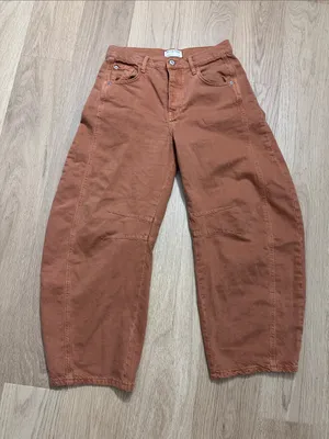 Free people barrel jeans thumbnail 1
