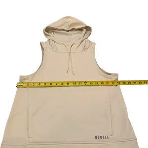 NOBULL Ivory Cream Sleeveless Hoodie Gym Training‎ Vest Crossfit Yoga thumbnail 5