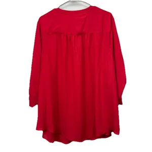 Torrid Harper Red Floral Georgette 3/4 Sleeve‎ Pullover Blouse Size 3X thumbnail 10