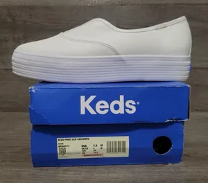 Keds Point Slip Canvas White Women’s size 7.5 thumbnail 1