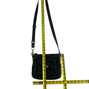 Coach Black Pebbled Leather Crossbody Turnlock Pocket Shoulder Bag Small thumbnail 9
