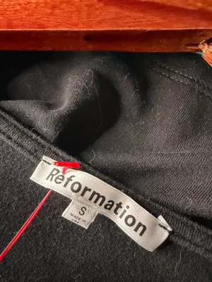 Reformation Lucca Knit Top Black Size Small thumbnail 6