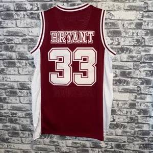 Headgear Classics Highlight Collection Kobe Bryant HS Jersey Lower Merion Red thumbnail 7
