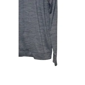 Nike Women‎ Top Pacer 1/2 Zip Long Sleeve Boxy Crop Gray Large thumbnail 9