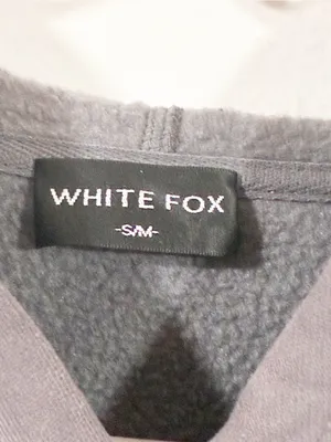 White Fox Boutique Season 7 Oversized Hoodie‎ Monument Grey Pink Small/Medium thumbnail 3